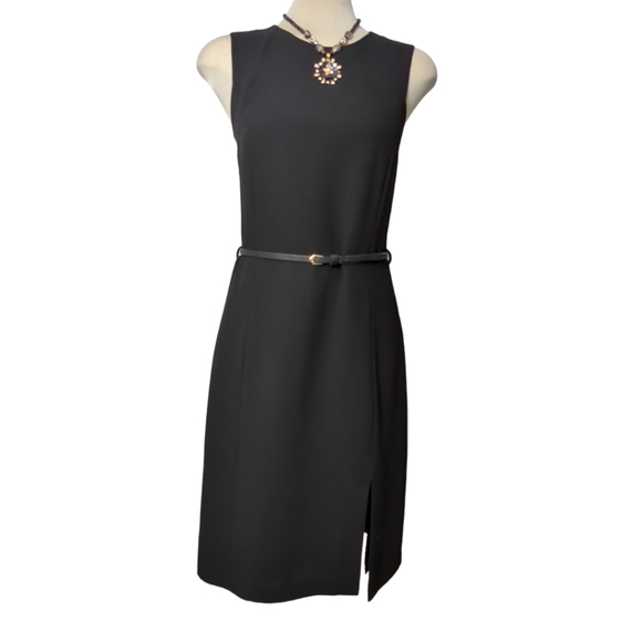 LONDON FOG limited edition Luxury sleeveless midi dress with belt Size 6 - Picture 7 of 9